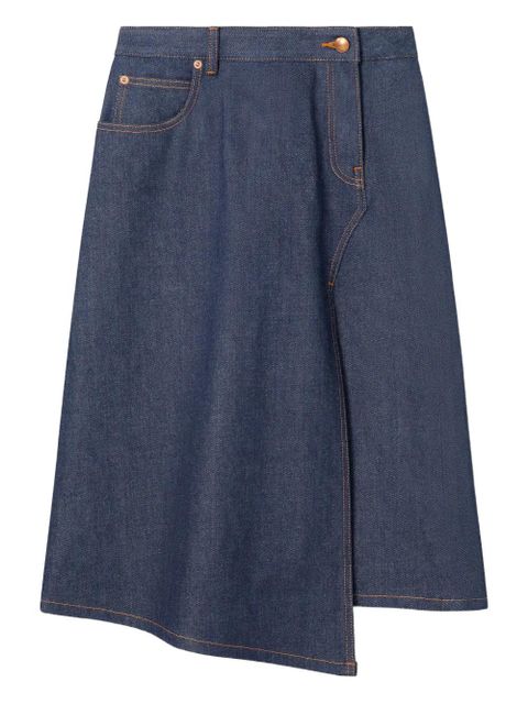 Tory Burch asymmetric denim skirt - Blue - zdjęcie produktu nr 1