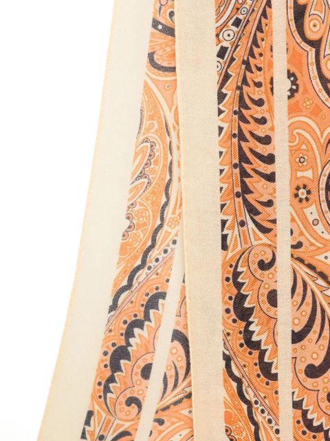 ETRO paisley-patterned scarf - Orange - zdjęcie produktu nr 2