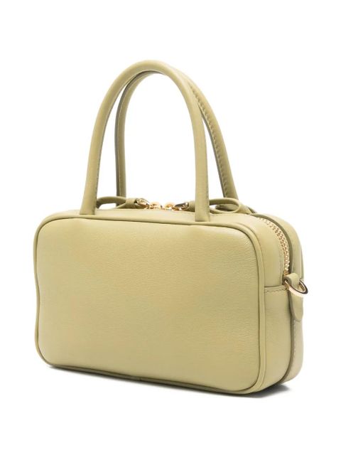 Prada triangle-logo satchel bag - Green