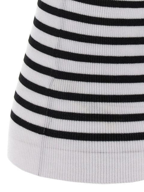 KHAITE striped sleeveless top - White