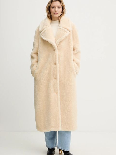 Guess płaszcz EUGENIE kolor beżowy W5BL93 WJ090 - zdjęcie produktu nr 1