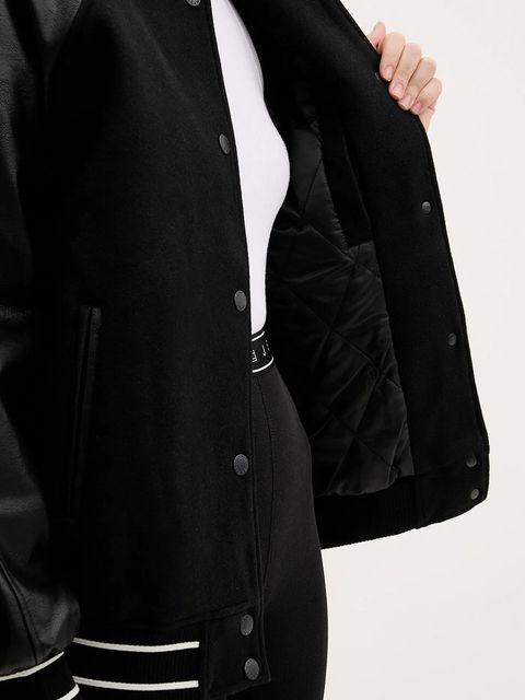 Tommy Jeans kurtka z dodatkiem wełny