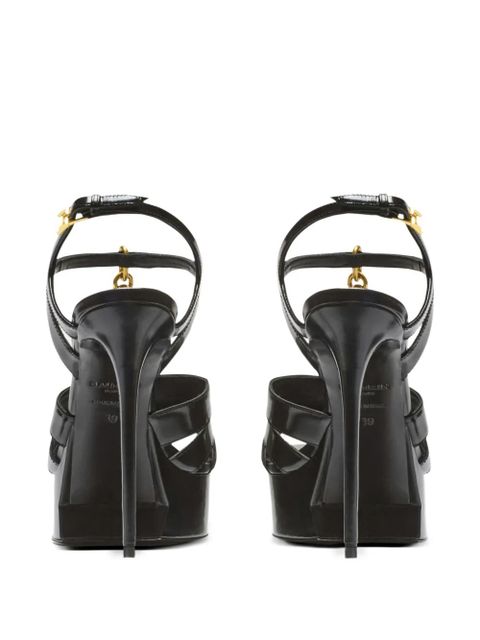 Balmain Sync platform sandals - Black