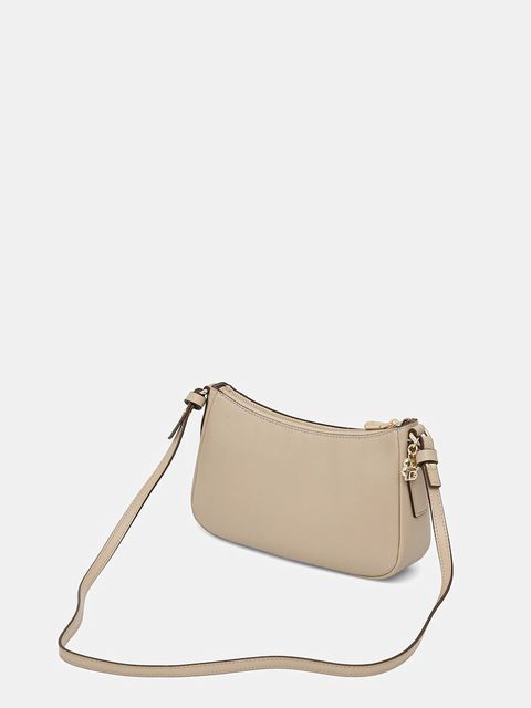 BOSS torebka skórzana kolor beżowy 50547773