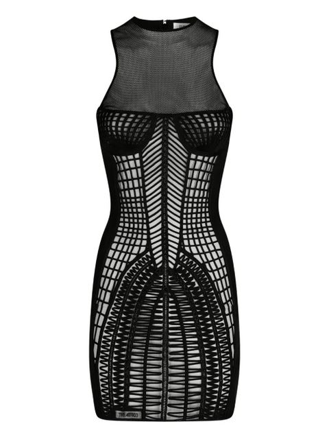 The Attico mesh mini dress - Black - zdjęcie produktu nr 1