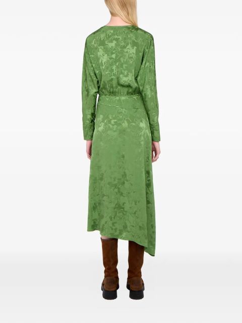 Zadig&Voltaire Rouna horse-jacquard tie midi dress - Green - zdjęcie produktu nr 2
