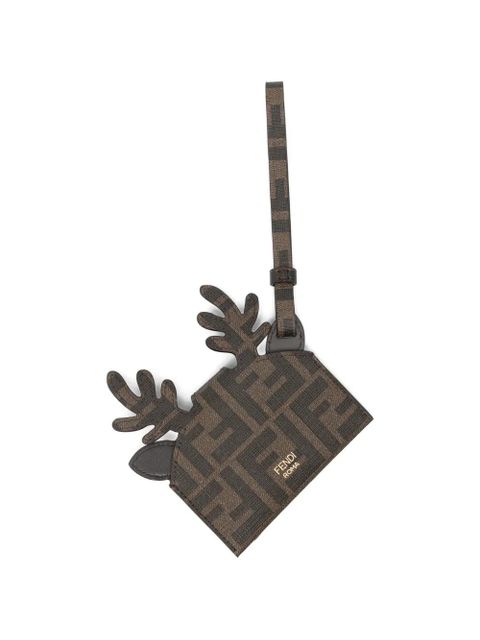 FENDI reindeer-motif card holder - Brown - zdjęcie produktu nr 2