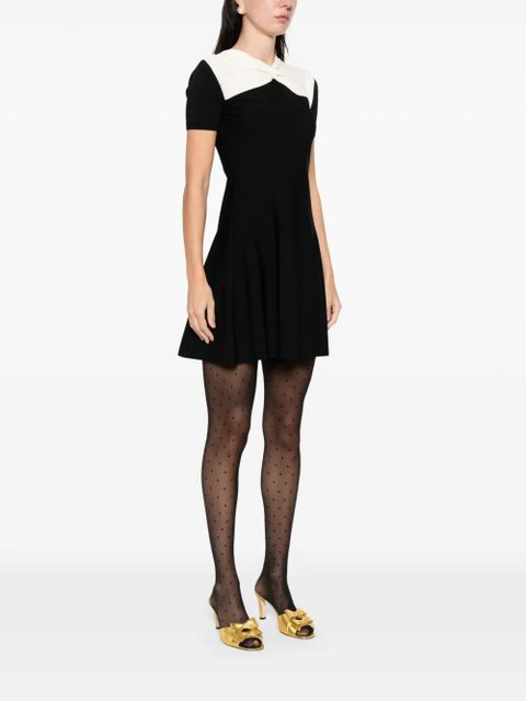 Valentino Garavani bow-detail mini dress - Black