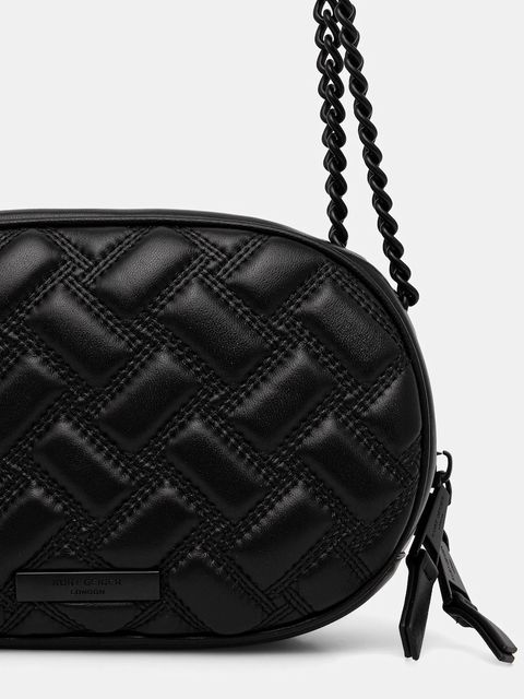 Kurt Geiger London torebka skórzana KENSINGTON kolor czarny 5011300109