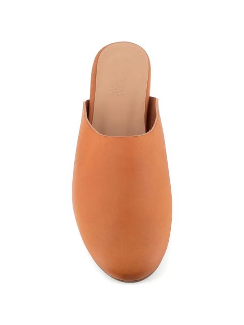 Ancient Greek Sandals leather flat mules - Neutrals