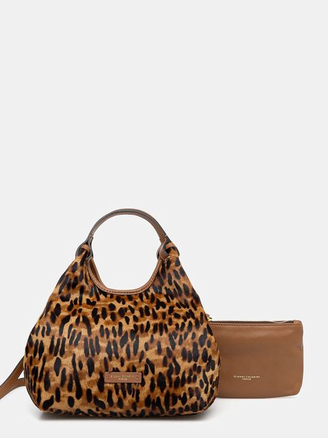 Gianni Chiarini torebka skórzana DUA kolor beżowy BS.11109.CAV.PL - zdjęcie produktu nr 1