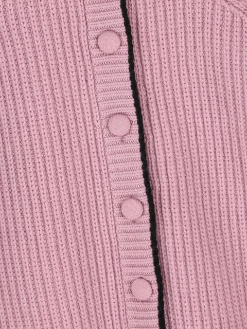 Chloé heart ribbed cardigan - Pink - zdjęcie produktu nr 2