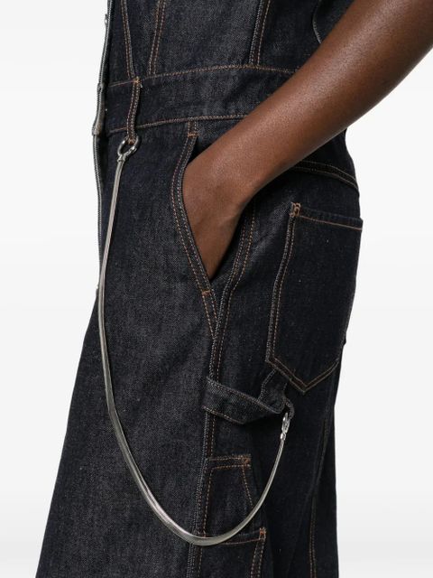 Sportmax button denim dress - Blue