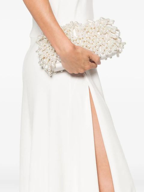 Christopher Esber draped asymmetric dress - White