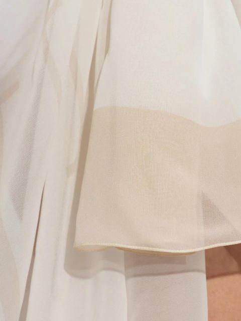 Balmain logo-print sarong - Neutrals