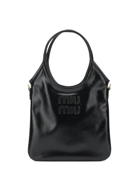 Miu Miu Ivy leather tote bag - Black - zdjęcie produktu nr 1