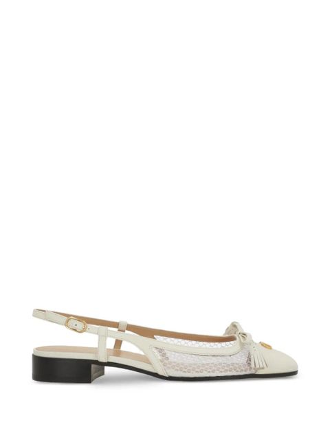 Valentino Garavani bow-detail slingback pumps - White - zdjęcie produktu nr 1