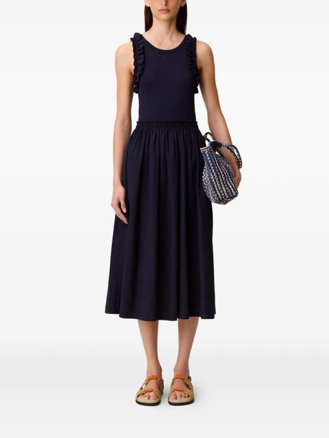 Claudie Pierlot ruffled midi dress - Blue - zdjęcie produktu nr 2
