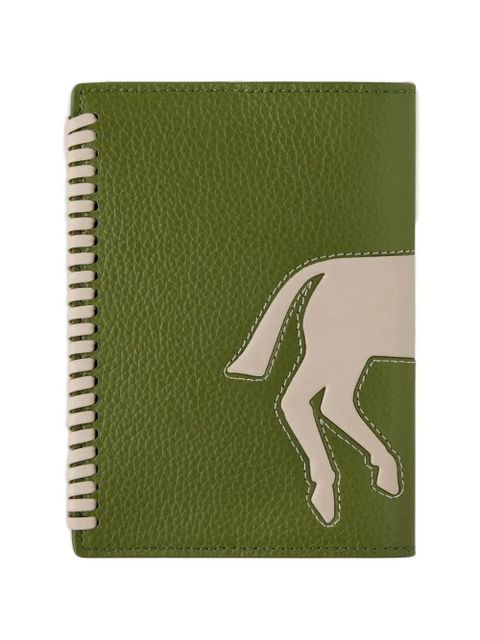 Mulberry horse-appliqué passport holder - Green - zdjęcie produktu nr 2