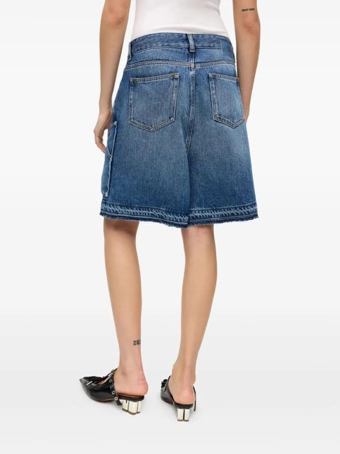 GANNI denim shorts - Blue