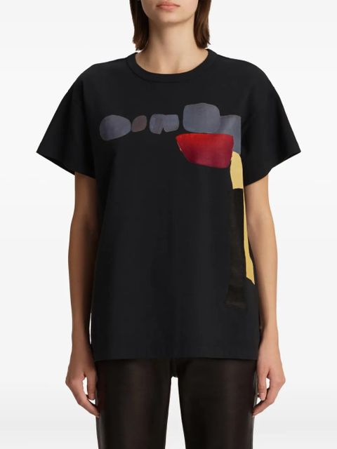 KHAITE Maeve graphic T-shirt - Black