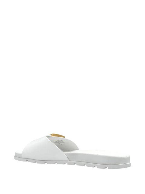 Tory Burch buckle slides - White