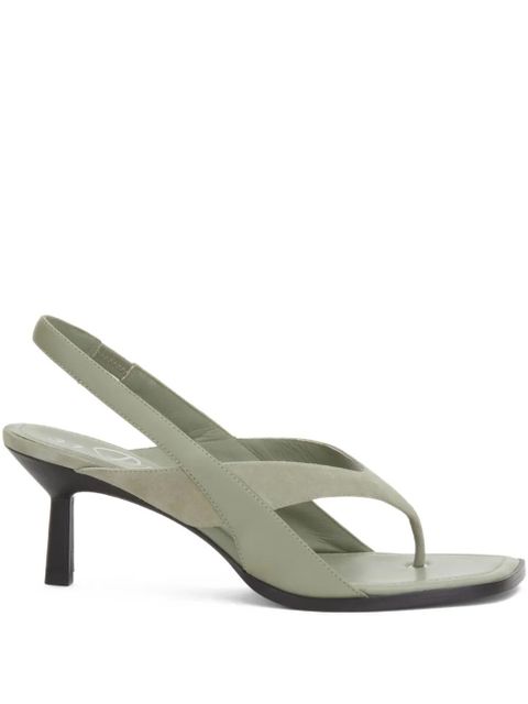 3.1 Phillip Lim 60mm slingback square-toe sandals - Green - zdjęcie produktu nr 1