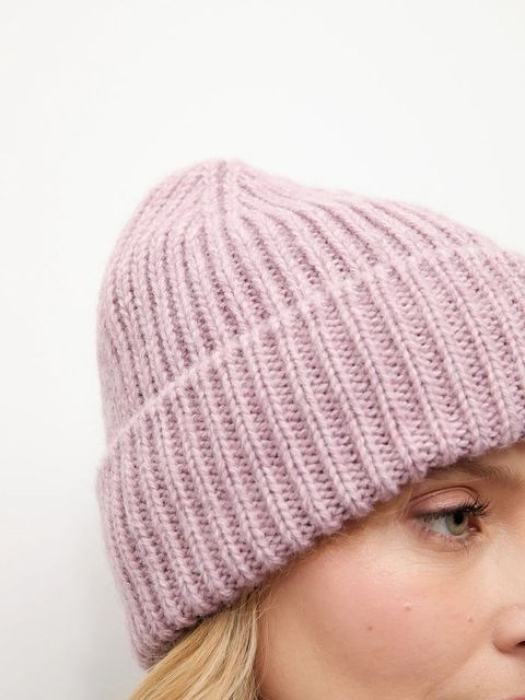 Answear.LAB czapka z wełną kolor fioletowy - zdjęcie produktu nr 1