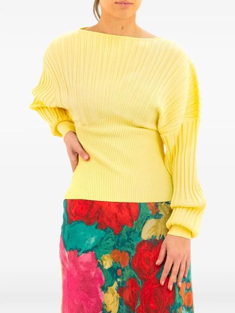Balmain ribbed sweater - Yellow - zdjęcie produktu nr 2