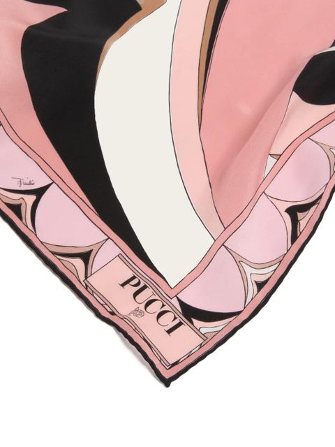 PUCCI Fari print crepe de chine stole - Black - zdjęcie produktu nr 2