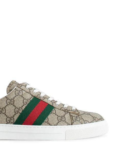 Gucci Ace monogram sneakers - Neutrals - zdjęcie produktu nr 2