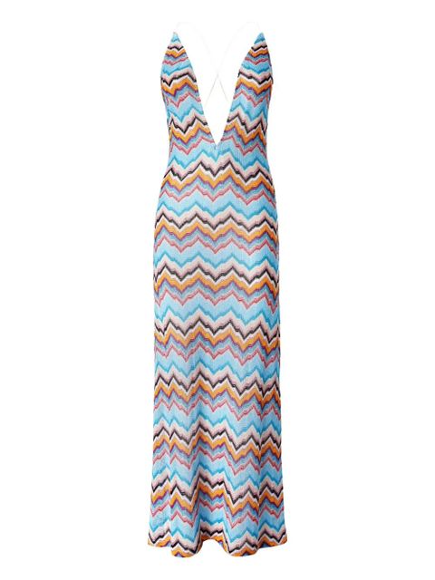 Missoni zigzag-pattern dress - Blue - zdjęcie produktu nr 1