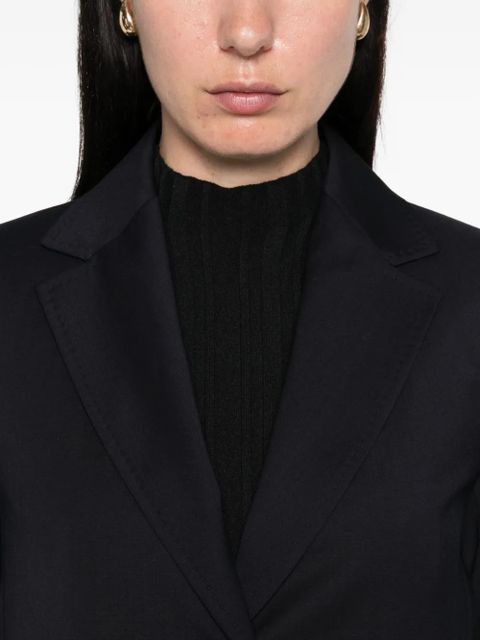 Max Mara three-button long-sleeved blazer - Blue
