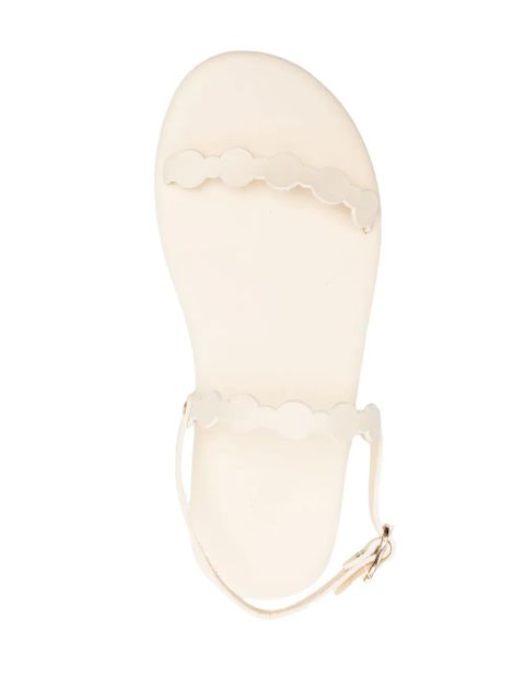 Ancient Greek Sandals Orion flat leather sandals - White
