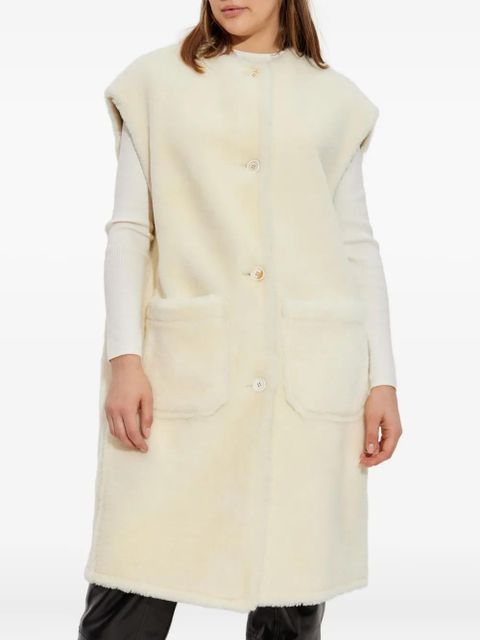 Marni button-fastening patch-pocket vest - White - zdjęcie produktu nr 2