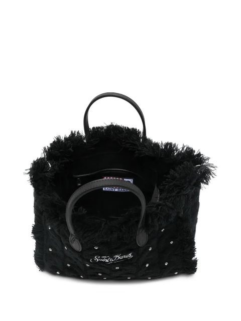 MC2 Saint Barth wool-braid tote bag - Black