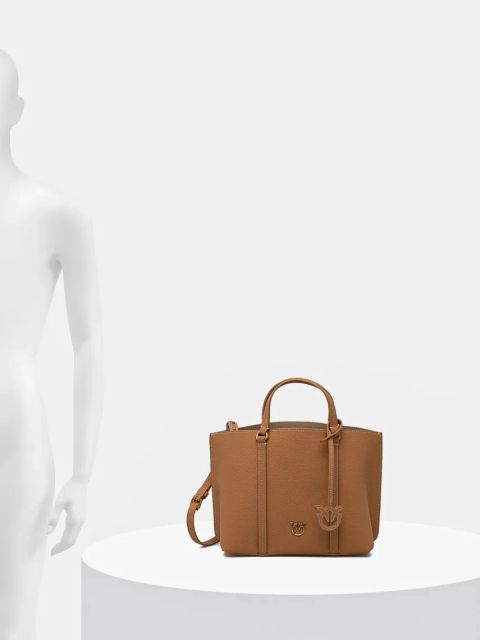 Pinko torebka skórzana kolor brązowy 102833 A1LF