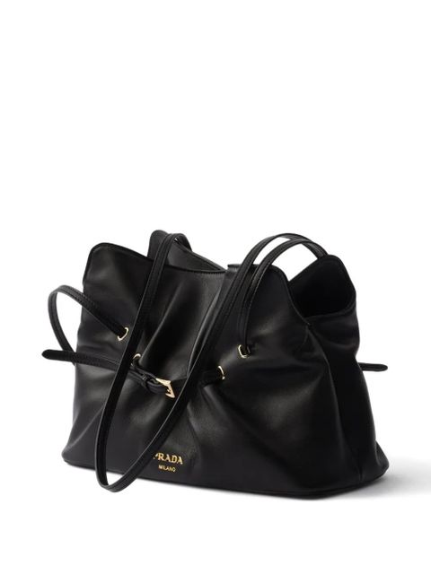Prada small Dada leather tote bag - Black - zdjęcie produktu nr 2