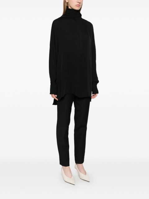 KHAITE silk blouse - Black