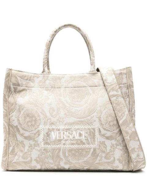 Versace large Barocco Athena tote bag - Brown - zdjęcie produktu nr 1
