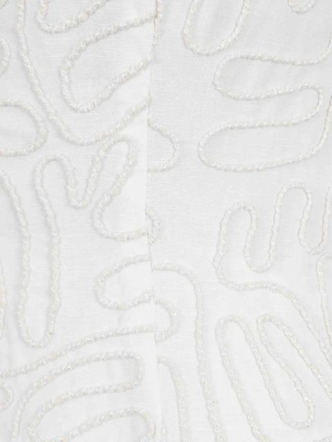 Cult Gaia Tyrisha cord-embroidered mini dress - White