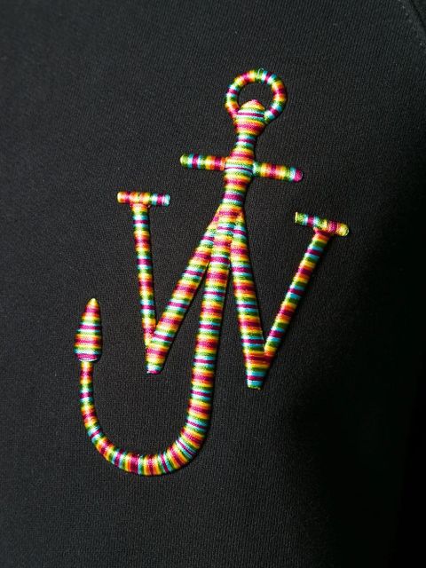 JW Anderson logo embroidered sweatshirt - Black