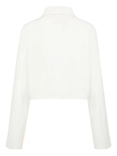 KHAITE crop cotton shirt - White - zdjęcie produktu nr 2