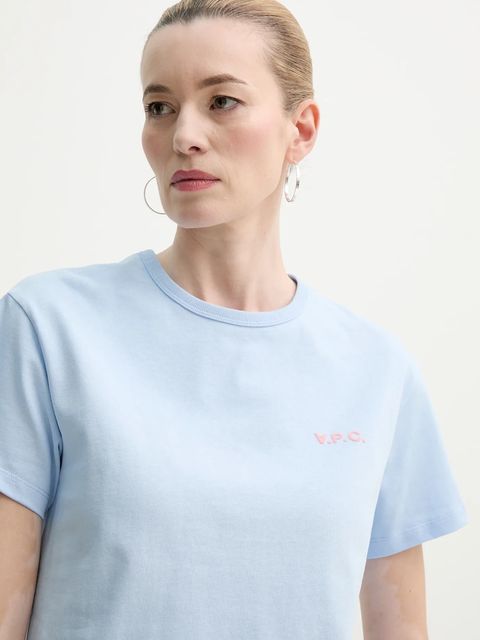 A.P.C. t-shirt bawełniany t-shirt boxy petit vpc