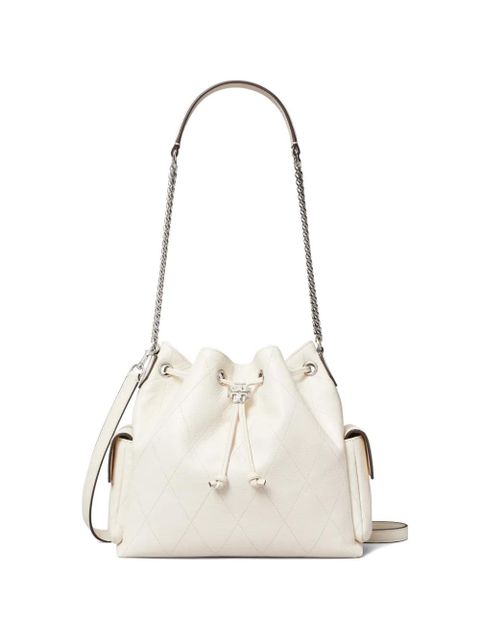 Tory Burch Charlie quilted shoulder bag - White - zdjęcie produktu nr 1