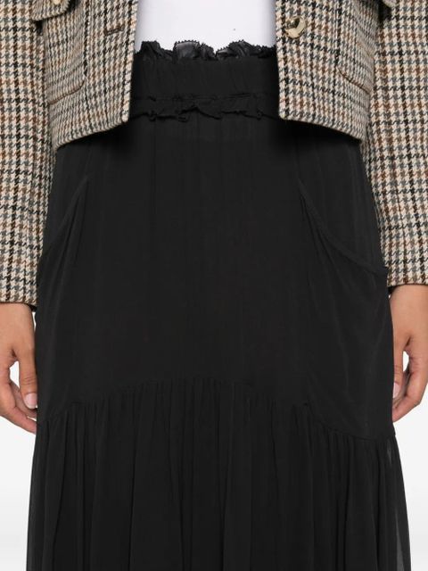 MARANT ÉTOILE ruffled maxi skirt - Black