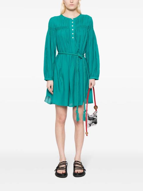MARANT ÉTOILE Adeliani belted short dress - Green - zdjęcie produktu nr 2