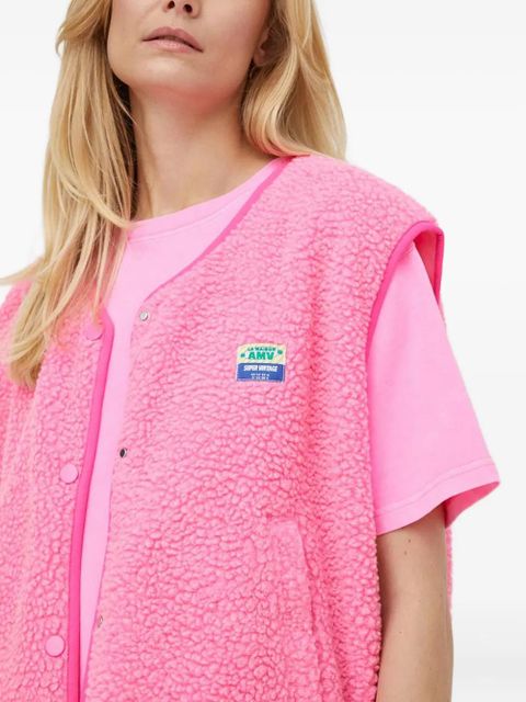American Vintage press-stud gilet - Pink