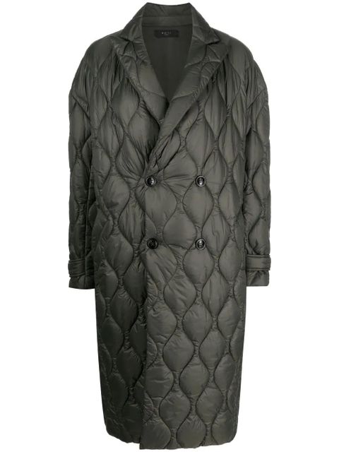 AMIRI double-breasted quilted coat - Green - zdjęcie produktu nr 1