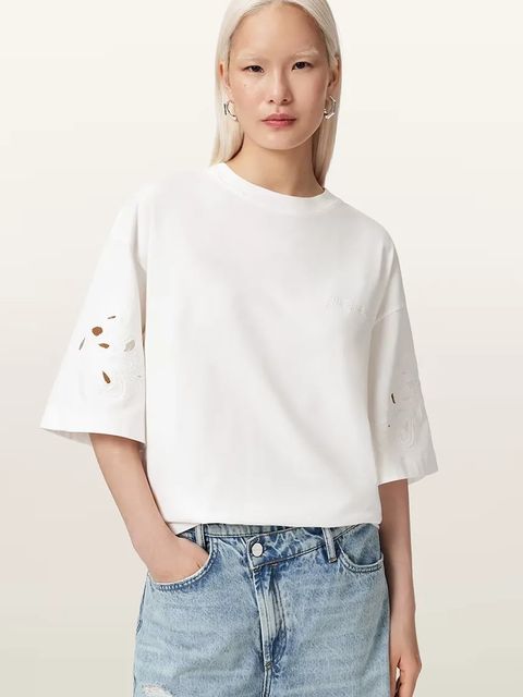 AllSaints T-shirt oversize damski bawełniany LOLA - zdjęcie produktu nr 1